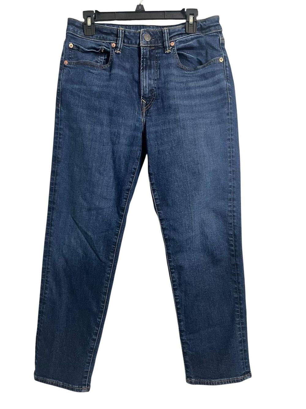 American Eagle Outfitters Athletic Straight Jeans Mens 31x30 Blue Stretch Denim